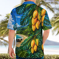 Hawaiian Mango Tropical Beach Hawaiian Shirt Scenic Island Nature Exotic Fruit Graphic TS04 - Polynesian Pride