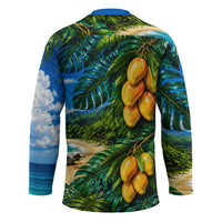 Hawaiian Mango Tropical Beach Hockey Jersey Scenic Island Nature Exotic Fruit Graphic TS04 - Polynesian Pride