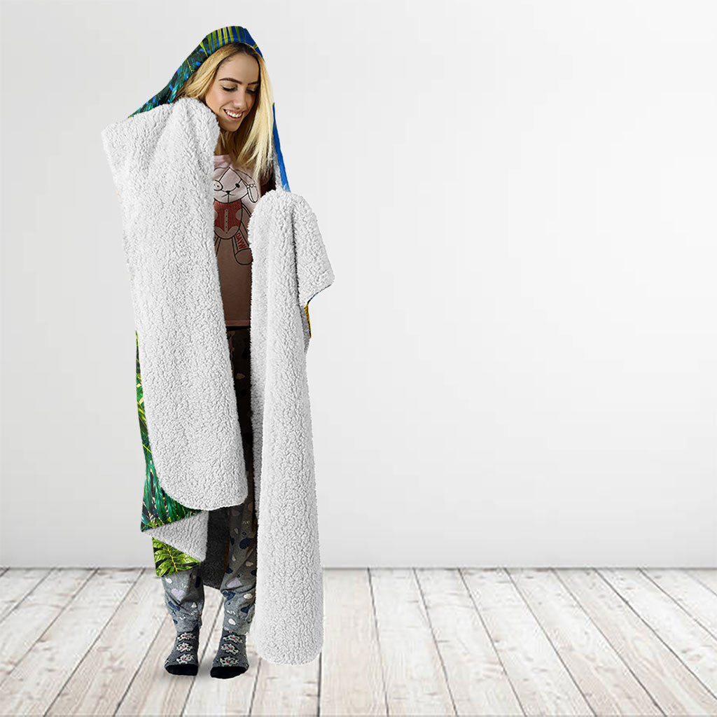 Hawaiian Mango Tropical Beach Hooded Blanket Scenic Island Nature Exotic Fruit Graphic TS04 - Polynesian Pride