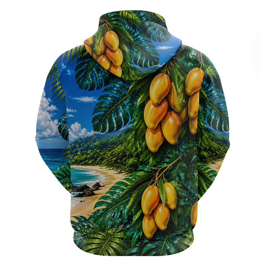 Hawaiian Mango Tropical Beach Hoodie Scenic Island Nature Exotic Fruit Graphic TS04 - Polynesian Pride