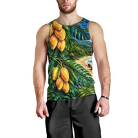 Hawaiian Mango Tropical Beach Men Tank Top Scenic Island Nature Exotic Fruit Graphic TS04 - Polynesian Pride
