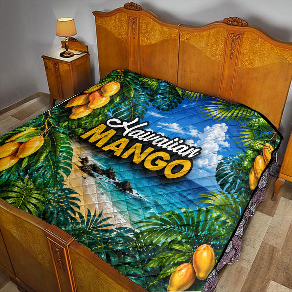 Hawaiian Mango Tropical Beach Quilt Scenic Island Nature Exotic Fruit Graphic TS04 - Polynesian Pride