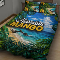 Hawaiian Mango Tropical Beach Quilt Bed Set Scenic Island Nature Exotic Fruit Graphic TS04 - Polynesian Pride