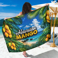 Hawaiian Mango Tropical Beach Sarong Scenic Island Nature Exotic Fruit Graphic TS04 One Size 44 x 66 inches Blue Green - Polynesian Pride