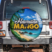 Hawaiian Mango Tropical Beach Spare Tire Cover Scenic Island Nature Exotic Fruit Graphic TS04 Blue Green - Polynesian Pride
