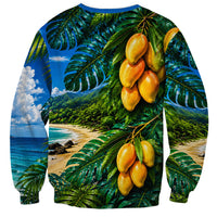 Hawaiian Mango Tropical Beach Sweatshirt Scenic Island Nature Exotic Fruit Graphic TS04 - Polynesian Pride