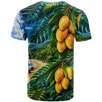 Hawaiian Mango Tropical Beach T Shirt Scenic Island Nature Exotic Fruit Graphic TS04 - Polynesian Pride