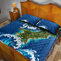 Guam Tropical Island Quilt Bed Set Hibiscus Floral Ocean Waves TS04 - Polynesian Pride