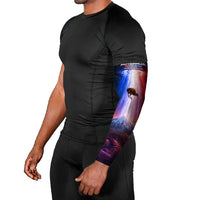 New Zealand Aotearoa Kiwi UFO Arm Sleeves Sci-Fi Galaxy Sunset Sky Tower And Mountain TS04 - Polynesian Pride