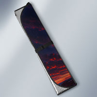 New Zealand Aotearoa Kiwi UFO Auto Sun Shade Sci-Fi Galaxy Sunset Sky Tower And Mountain TS04 - Polynesian Pride