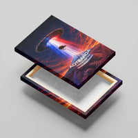 New Zealand Aotearoa Kiwi UFO Canvas Wall Art Sci-Fi Galaxy Sunset Sky Tower And Mountain TS04 - Polynesian Pride