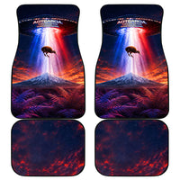 New Zealand Aotearoa Kiwi UFO Car Mats Sci-Fi Galaxy Sunset Sky Tower And Mountain TS04 - Polynesian Pride