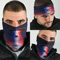New Zealand Aotearoa Kiwi UFO Neck Gaiter Sci-Fi Galaxy Sunset Sky Tower And Mountain TS04 - Polynesian Pride