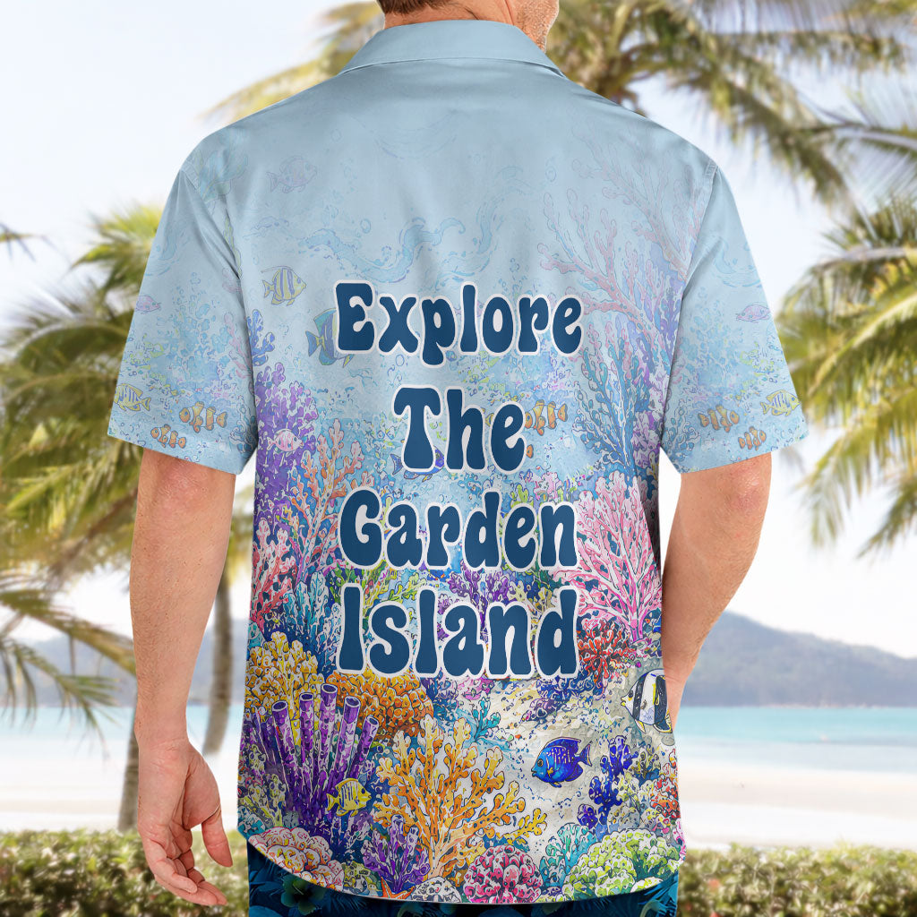 Fiji Taveuni Rainbow Reef Hawaiian Shirt Scuba Diver Vibrant Undersea Coral Garden Watercolor TS04 - Polynesian Pride