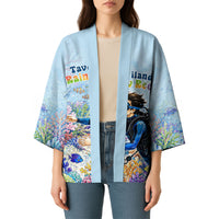 Fiji Taveuni Rainbow Reef Kimono Scuba Diver Vibrant Undersea Coral Garden Watercolor TS04 - Polynesian Pride