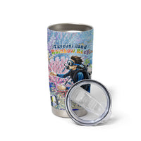 Fiji Taveuni Rainbow Reef Tumbler Cup Scuba Diver Vibrant Undersea Coral Garden Watercolor TS04 - Polynesian Pride