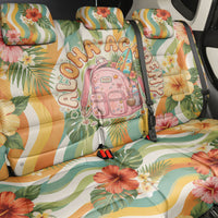 Hawaii Aloha Academy Back To School Back Car Seat Cover Sea Turtle Tropical Hibiscus Flowers Retro Psychedelic TS04 - Polynesian Pride