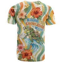 Hawaii Aloha Academy Back To School T Shirt Sea Turtle Tropical Hibiscus Flowers Retro Psychedelic TS04 - Polynesian Pride