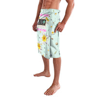 Personalized Hawaii Back To School Dolphin Lavalava Grid Notebook Background With Dolphin Mascot And Plumeria Flowers TS04 - Polynesian Pride