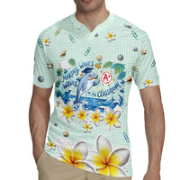 Personalized Hawaii Back To School Dolphin Rugby Jersey Grid Notebook Background With Dolphin Mascot And Plumeria Flowers TS04 - Polynesian Pride