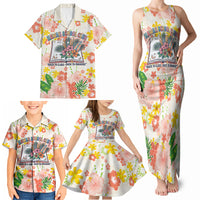 Personalized Hawaii School Club Back To Class Family Matching Tank Maxi Dress and Hawaiian Shirt Retro Tropical Hibiscus Pattern With Open Notebook TS04 - Polynesian Pride