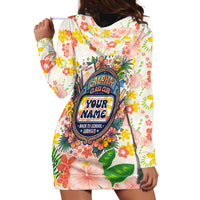 Personalized Hawaii School Club Back To Class Hoodie Dress Retro Tropical Hibiscus Pattern With Open Notebook TS04 - Polynesian Pride