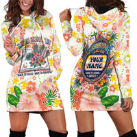 Personalized Hawaii School Club Back To Class Hoodie Dress Retro Tropical Hibiscus Pattern With Open Notebook TS04 - Polynesian Pride
