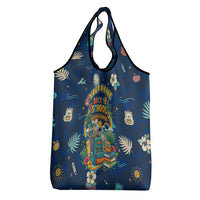 Personalized Hawaii Back To School Aloha Learning Grocery Bag Retro Rainbow open Notebook with Pineapple and Hibiscus Flowers TS04 - Polynesian Pride