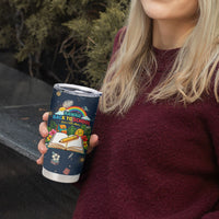 Personalized Hawaii Back To School Aloha Learning Tumbler Cup Retro Rainbow open Notebook with Pineapple and Hibiscus Flowers TS04 - Polynesian Pride