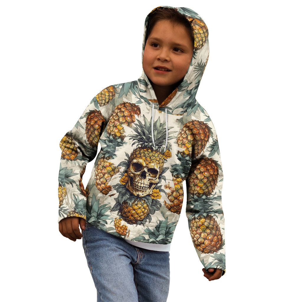 Pineapple Skull Kid Hoodie Summer Paradise TS04 - Polynesian Pride