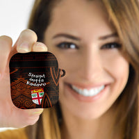 Straight Outta Kadavu Fiji AirPods Case Tribal Polynesian Tattoo Coat Of Arms Flag TS04 - Polynesian Pride