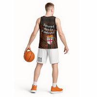 Straight Outta Kadavu Fiji Basketball Jersey Tribal Polynesian Tattoo Coat Of Arms Flag TS04 - Polynesian Pride