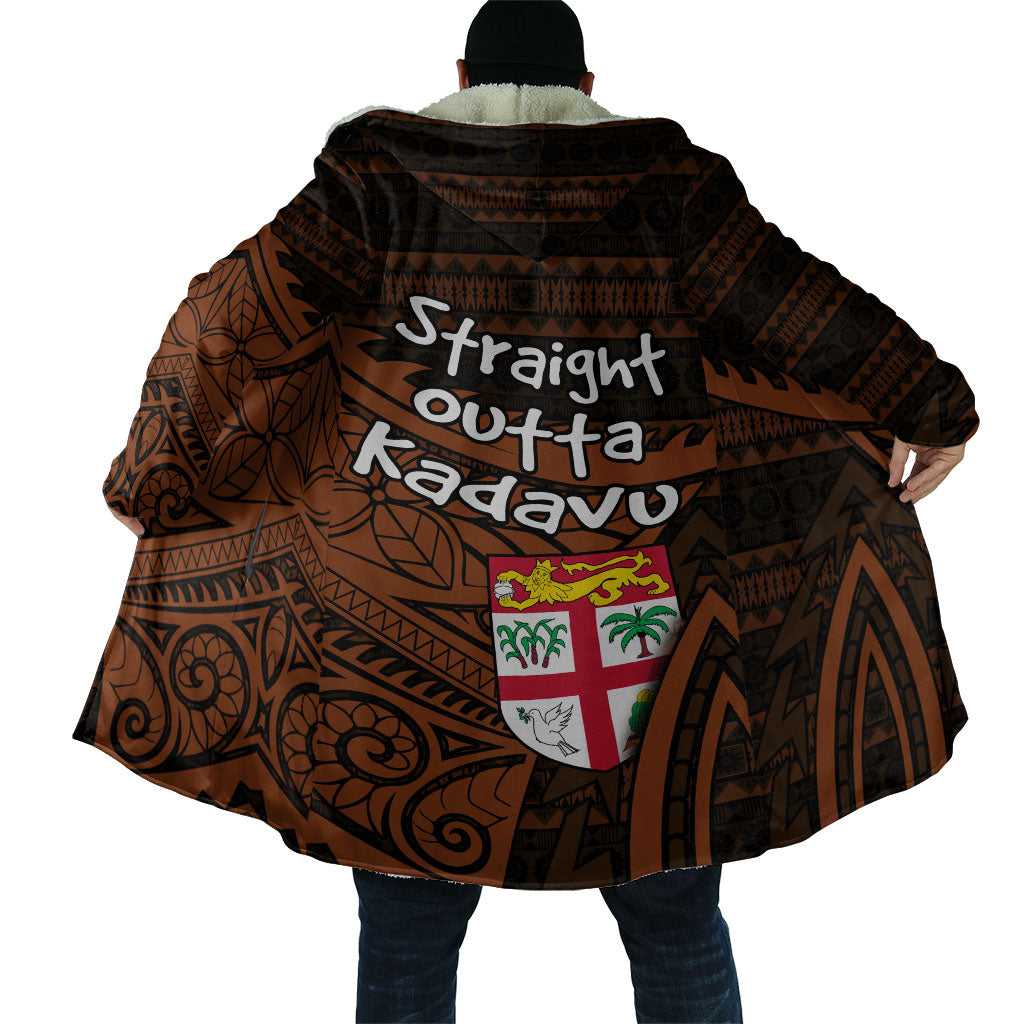 Straight Outta Kadavu Fiji Cloak Tribal Polynesian Tattoo Coat Of Arms Flag TS04 - Polynesian Pride