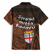 Straight Outta Kadavu Fiji Hawaiian Shirt Tribal Polynesian Tattoo Coat Of Arms Flag TS04 - Polynesian Pride