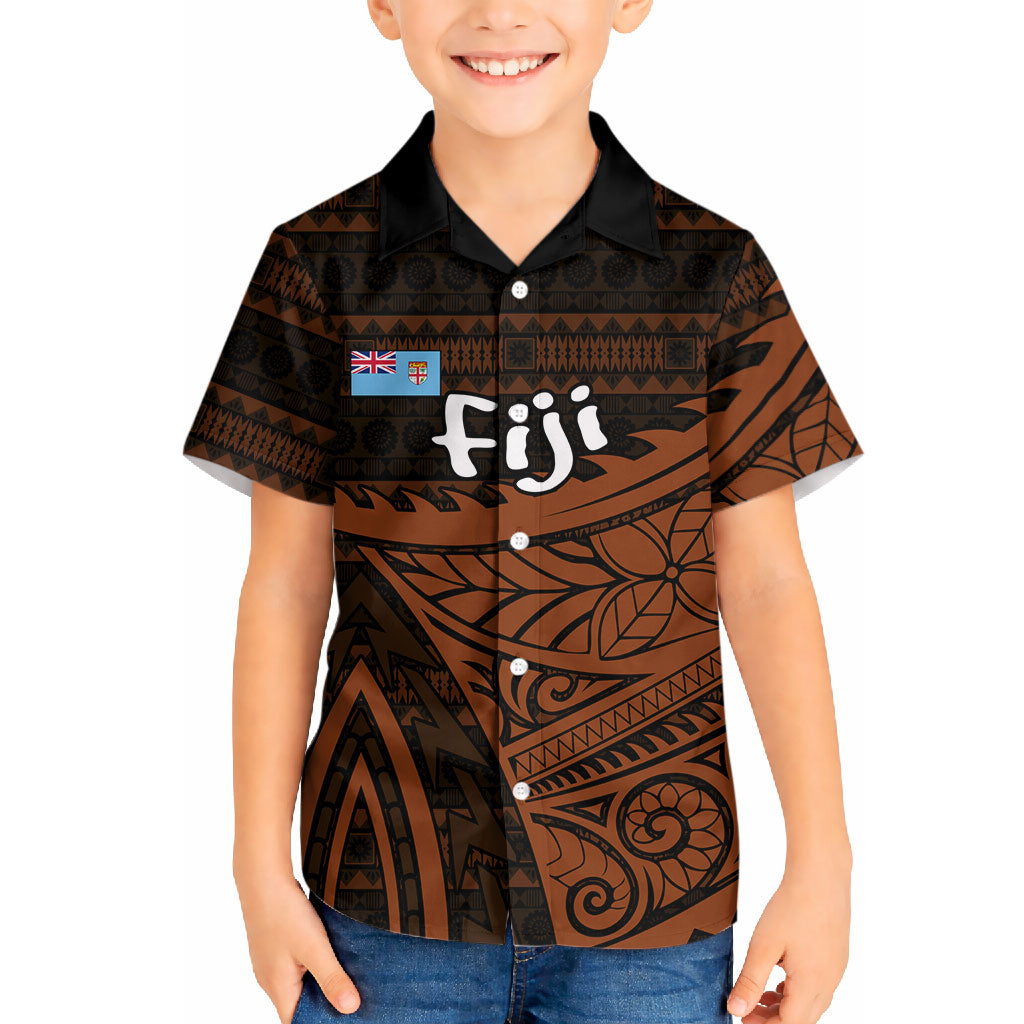 Straight Outta Kadavu Fiji Hawaiian Shirt Tribal Polynesian Tattoo Coat Of Arms Flag TS04 - Polynesian Pride