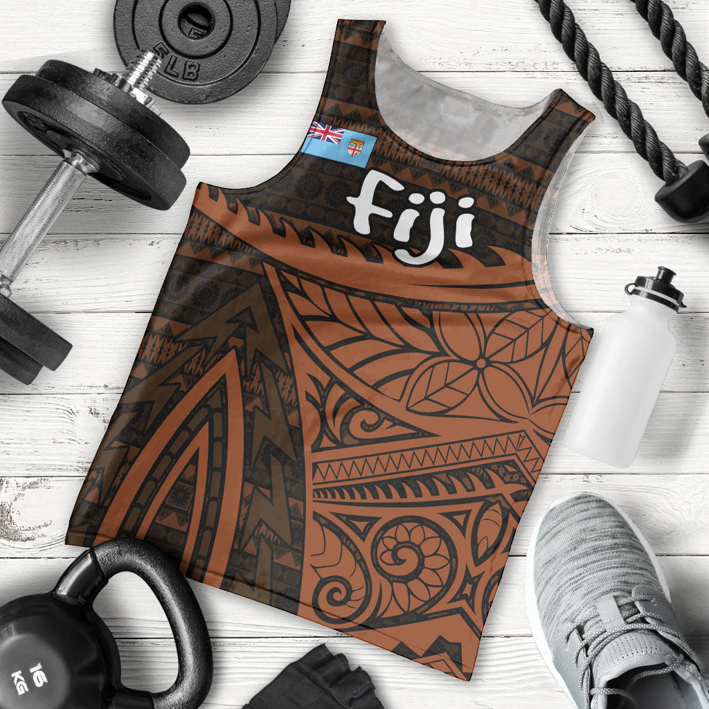 Straight Outta Kadavu Fiji Men Tank Top Tribal Polynesian Tattoo Coat Of Arms Flag TS04 - Polynesian Pride