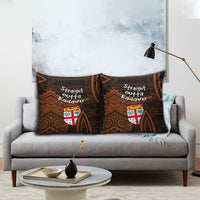 Straight Outta Kadavu Fiji Pillow Cover Tribal Polynesian Tattoo Coat Of Arms Flag TS04 - Polynesian Pride