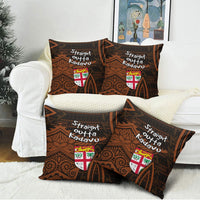 Straight Outta Kadavu Fiji Pillow Cover Tribal Polynesian Tattoo Coat Of Arms Flag TS04 - Polynesian Pride