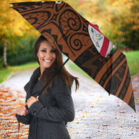 Straight Outta Kadavu Fiji Umbrella Tribal Polynesian Tattoo Coat Of Arms Flag TS04 - Polynesian Pride