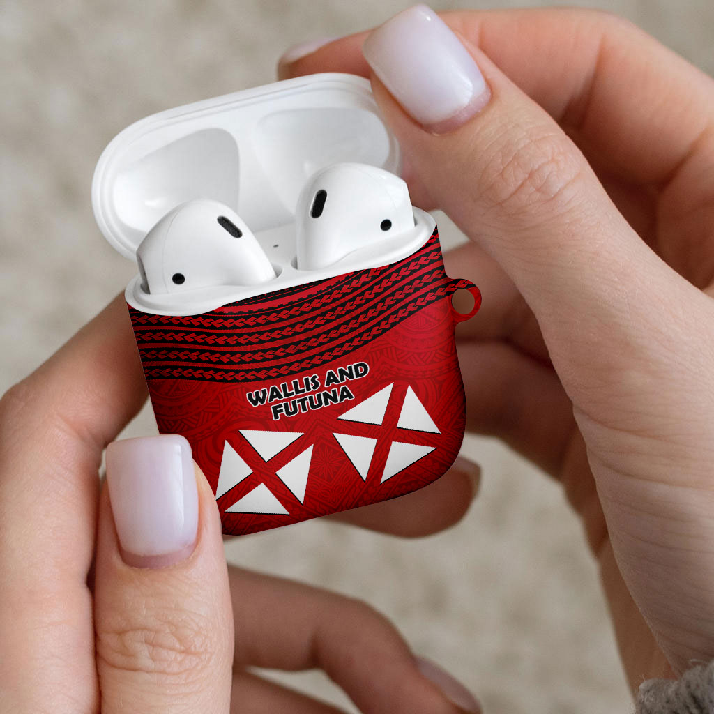 Wallis And Futuna AirPods Case Polynesian Tattoo Flag Map TS04 - Polynesian Pride