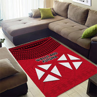 Wallis And Futuna Area Rug Polynesian Tattoo Flag Map TS04 - Polynesian Pride