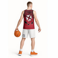 Wallis And Futuna Basketball Jersey Polynesian Tattoo Flag Map TS04 - Polynesian Pride