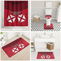 Wallis And Futuna Bathroom Set Polynesian Tattoo Flag Map TS04 - Polynesian Pride