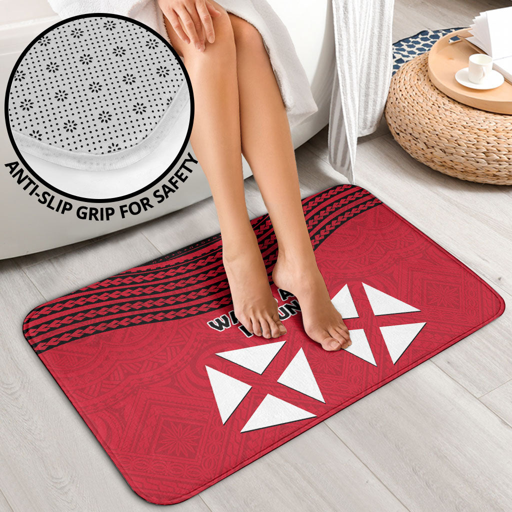Wallis And Futuna Bathroom Set Polynesian Tattoo Flag Map TS04 - Polynesian Pride