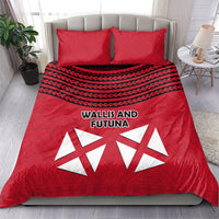 Wallis And Futuna Bedding Set Polynesian Tattoo Flag Map TS04 - Polynesian Pride