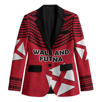 Wallis And Futuna Blazer Polynesian Tattoo Flag Map TS04 Unisex Red Black - Polynesian Pride