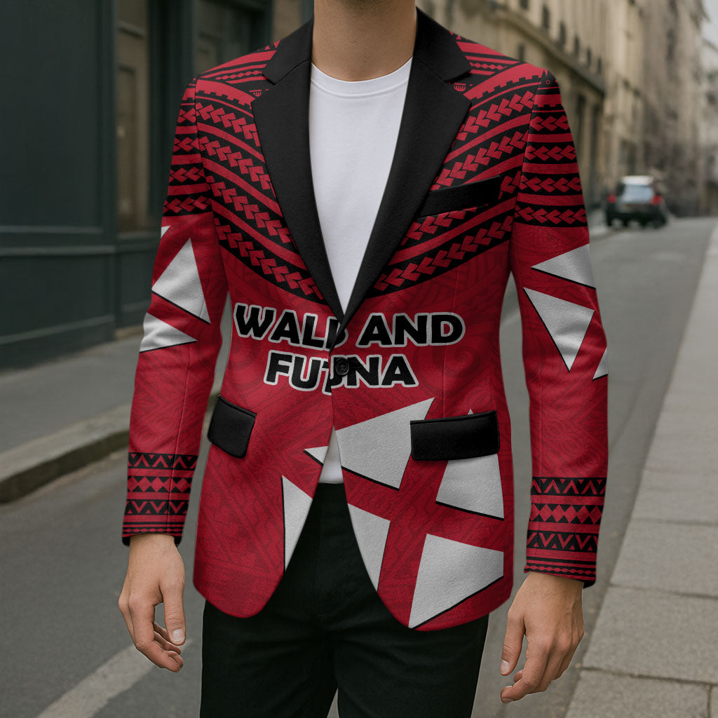 Wallis And Futuna Blazer Polynesian Tattoo Flag Map TS04 - Polynesian Pride