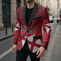 Wallis And Futuna Blazer Polynesian Tattoo Flag Map TS04 - Polynesian Pride