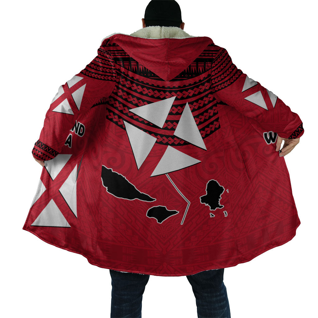 Wallis And Futuna Cloak Polynesian Tattoo Flag Map TS04 - Polynesian Pride