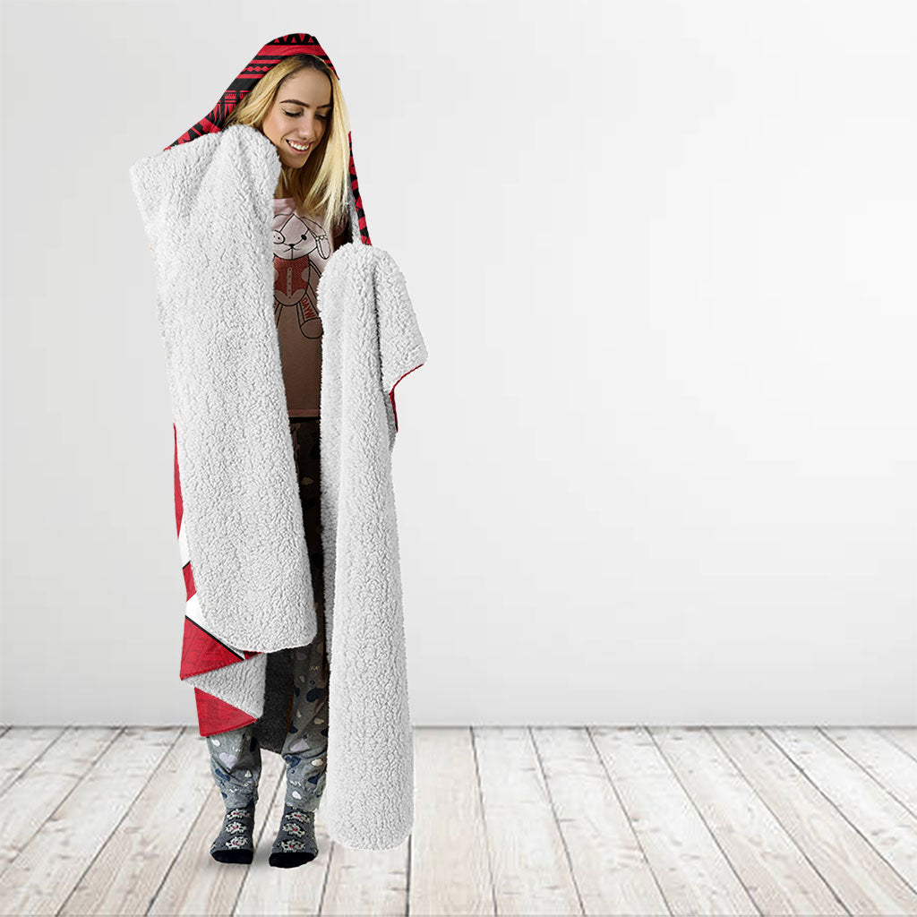 Wallis And Futuna Hooded Blanket Polynesian Tattoo Flag Map TS04 - Polynesian Pride